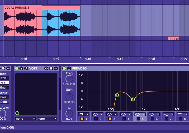 Precise EQ adjustments in Ableton